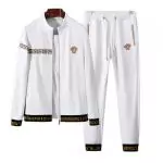 versace hommes long sleeve tracksuits vs0072 white tracksuits